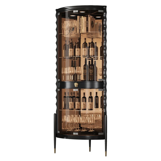 Glass Doorwine Cabinet, High-end Corner Cabinet in Living Room, Hand Display Cabinet, Red Wine Cabinet, Wall Corner Cabinet