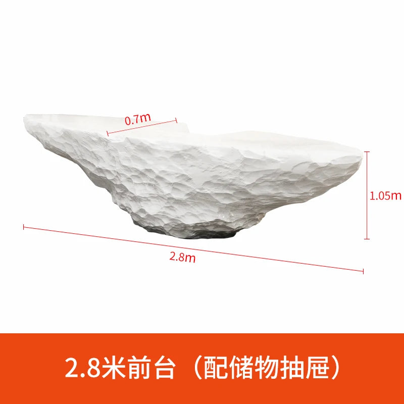 Glass fiber reinforced plastic company's customized beauty salon reception desk, hotel reception desk, paint baking cashier,