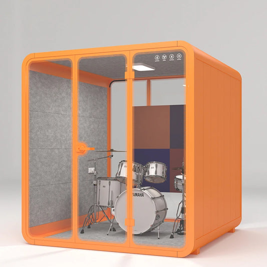 Glass room, household portable small anchor soundproof room, telephone booth, recording studio, soundproof room