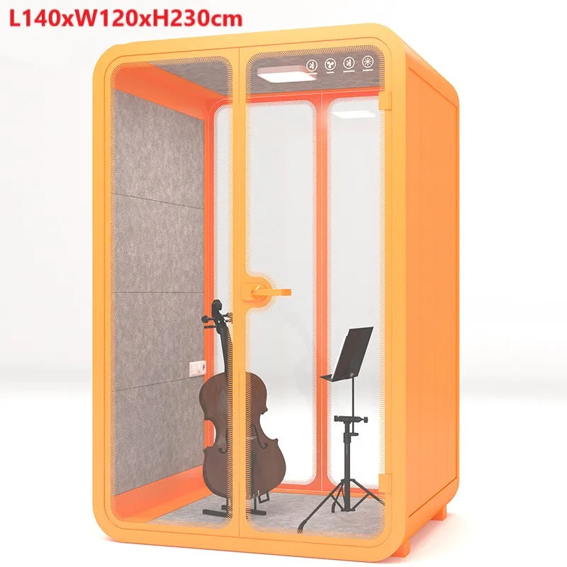 Glass room, household portable small anchor soundproof room, telephone booth, recording studio, soundproof room