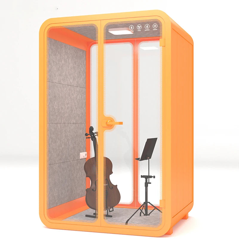Glass room, household portable small anchor soundproof room, telephone booth, recording studio, soundproof room