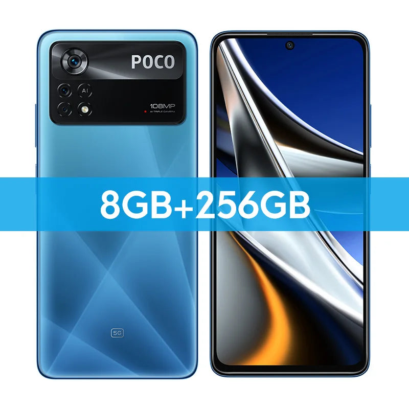 Global Version POCO X4 Pro 5G Smartphone Snapdragon 695 128GB/256GB 108MP Camera 120Hz AMOLED Display 67W Turbo Charging NFC