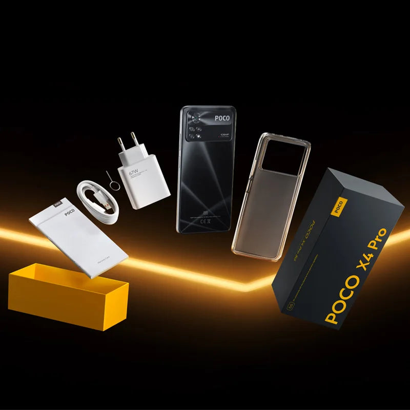 Global Version POCO X4 Pro 5G Smartphone Snapdragon 695 128GB/256GB 108MP Camera 120Hz AMOLED Display 67W Turbo Charging NFC