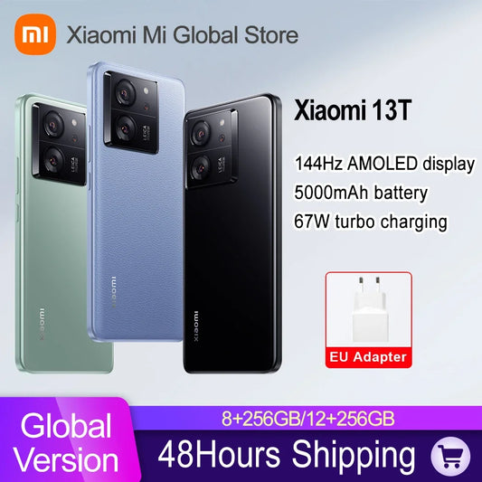 Global Version Xiaomi 13T 5G Leica Camera Large Screen 144HZ High Refresh Rate IP68 Waterproof NFC MediaTek Dimensity 8200-Ultra