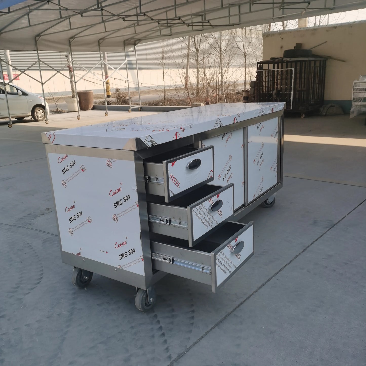 Gobbea Stainless Steel Kitchen Furniture kitchen storage cabinet / Kitchen Cabinet