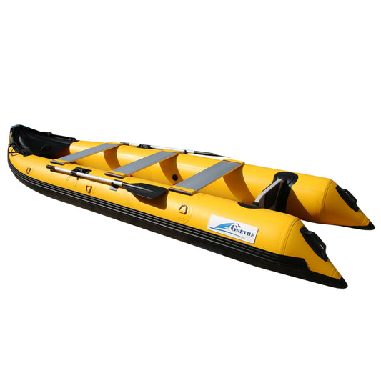 Goboat GTK370 Inflatable Boat Carp Fishing Kayak CE Outdoor Bluewater 2 Persons Drifting Rowing Camping Equipment