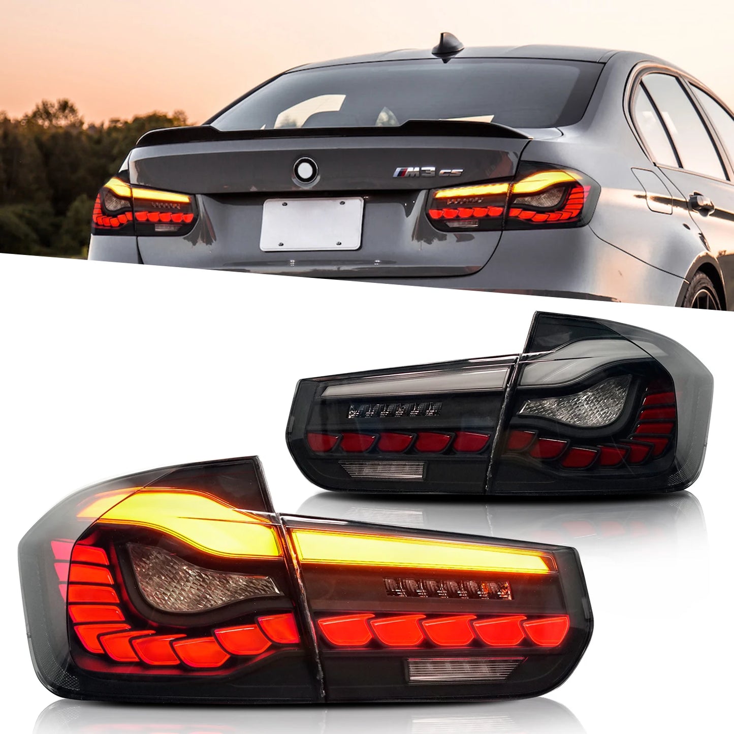 Großverkauf LED Für M3 320i 335i 328i Schwanz Lichter Sequentielle Anzeige 2012-2021 Für  F30 F35 F80 Hinten lampe Montage