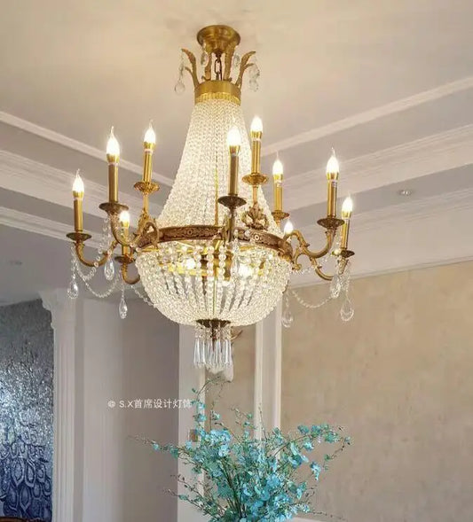 Guest dining room chandelier bedroom copper beautiful French cloakroom duplex building villa bar porch corridor crystal chandeli