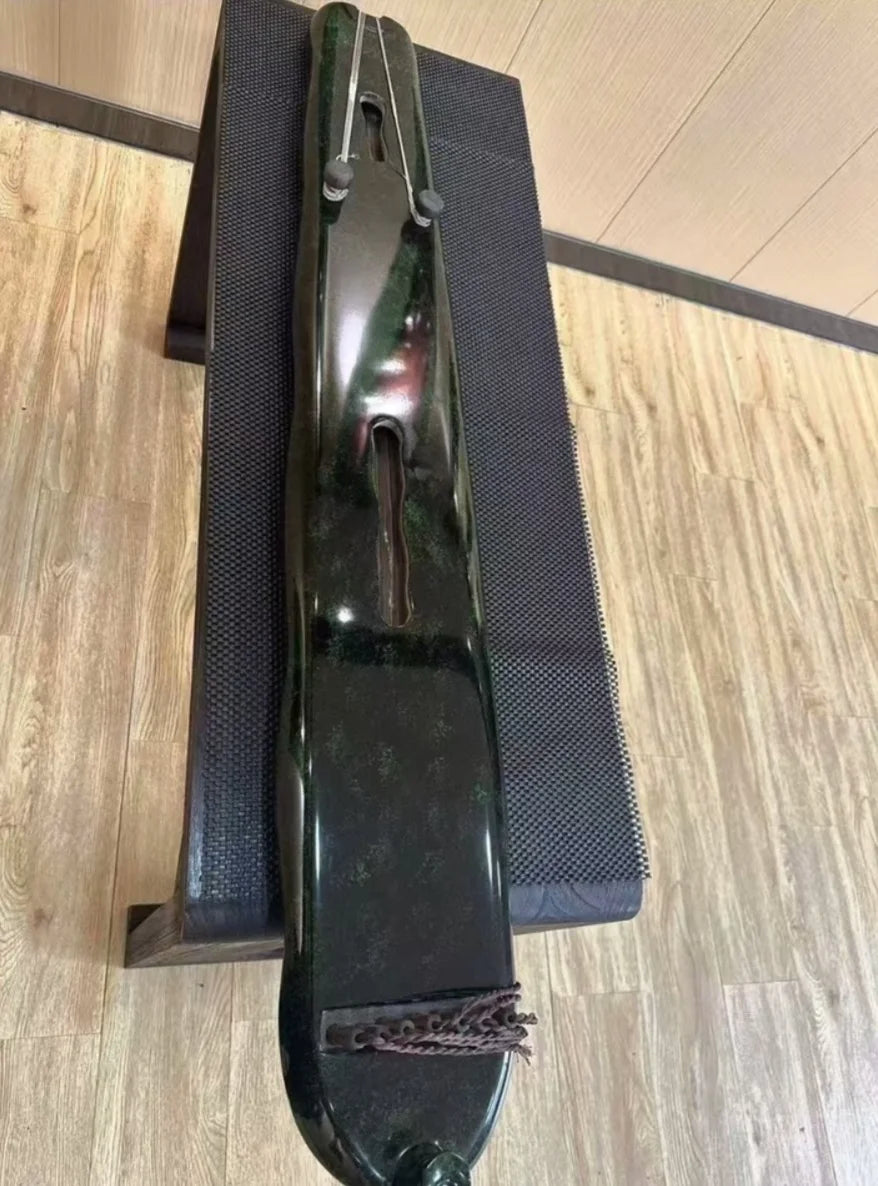 Guqin Banana leaf type green Professional performance Old Chinese fir material China stringed instruments