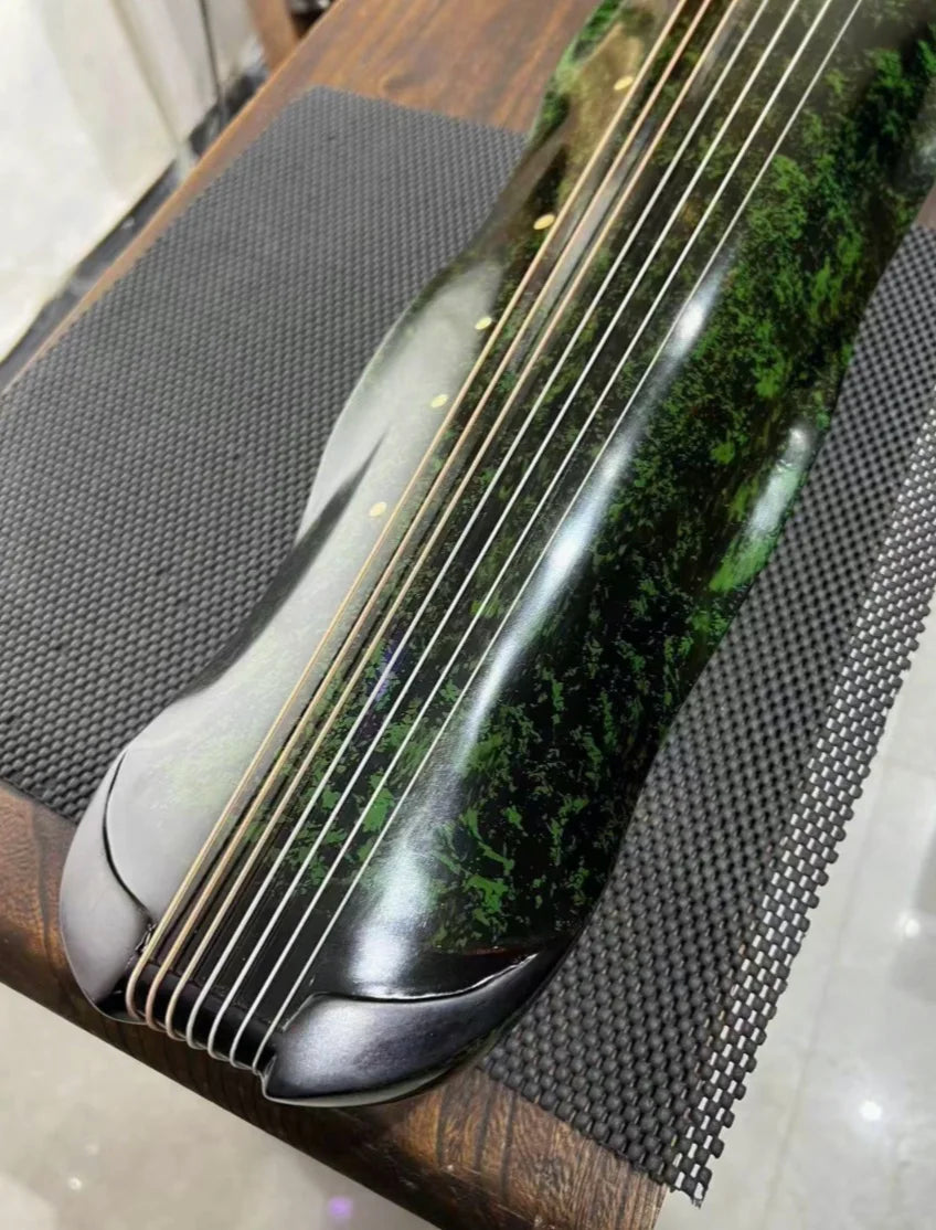 Guqin Banana leaf type green Professional performance Old Chinese fir material China stringed instruments