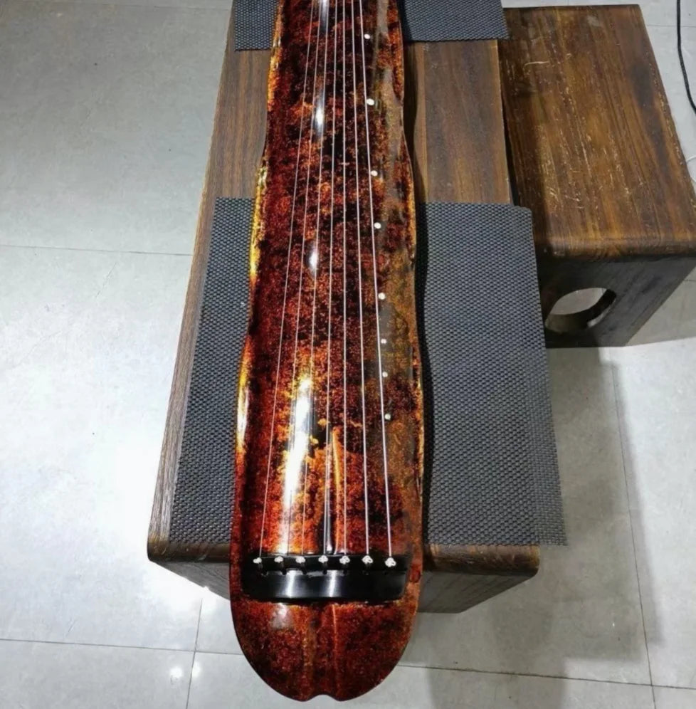 Guqin Banana leaf type green Professional performance Old Chinese fir material China stringed instruments