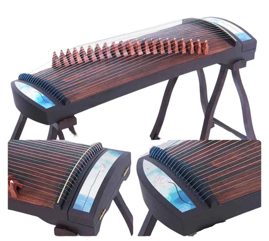 Guzheng 1M Lotus pattern portable China stringed instruments