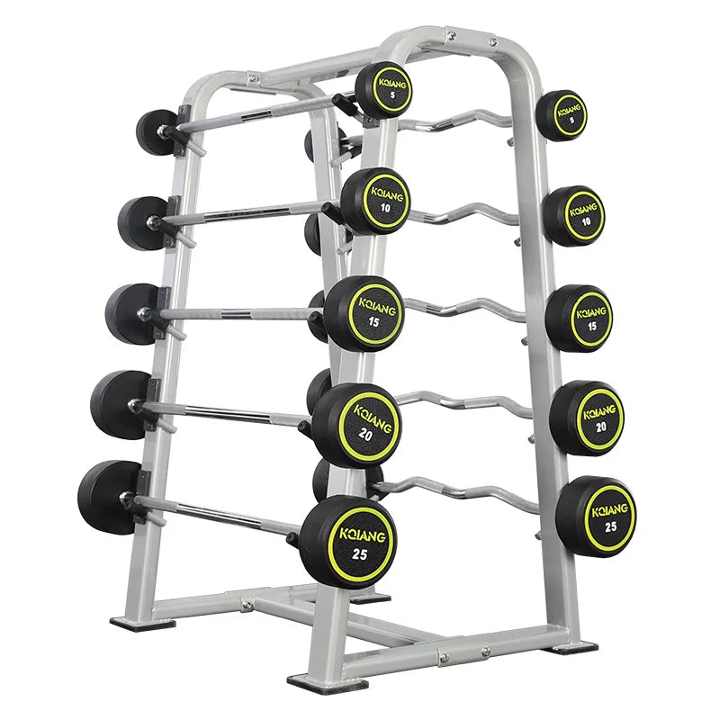 Gym Fixed Barbell Set 1.2M Straight and Curved Bar Set