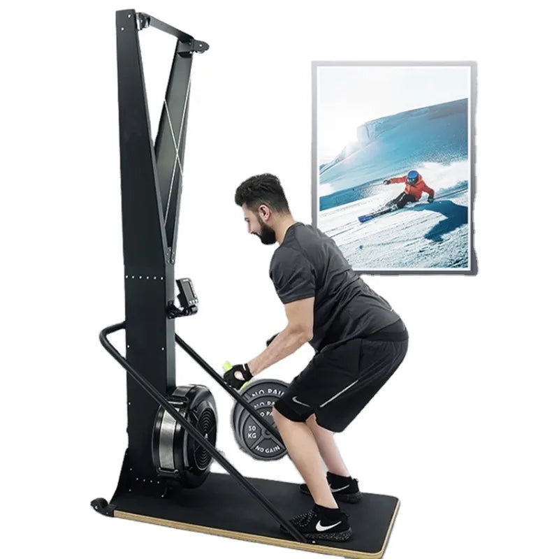 Gym fitness equipment  ski machine  rower machine factory sky erg skiing trainer crossfit ski machine rowing machine