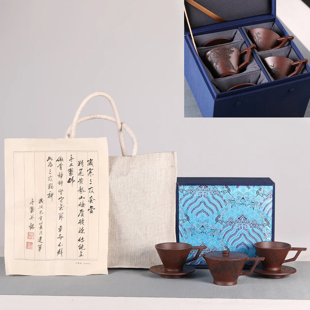 |H pot spring high-end recommended pure manual famous soloing suit teapot set limit to poetic age of pot