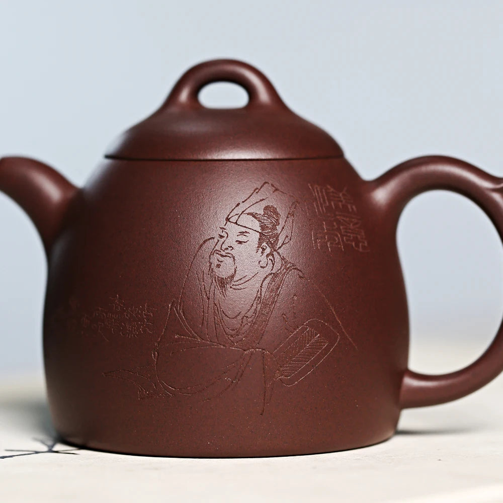|H pot spring yixing are recommended by Malaysia is pure manual kung fu teapot undressed ore old Qin Quan purple clay pot