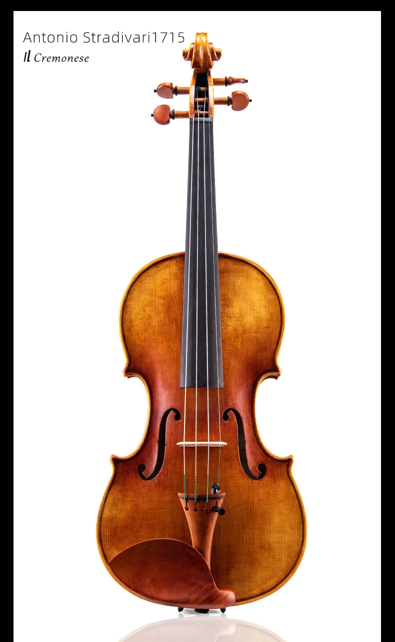 MMOOKA Taishi copy Antonio Stradivari 1715 IL Cremonese  Professional violin musical instrument +case, bow, Free shipping!