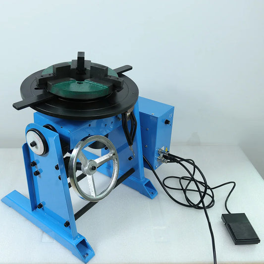 HD-100 100KG Circle Pipe Workpiece Welding Positioner Turntable Equipment Welding Rotator Rotary Welding Table with WP400 Chuck