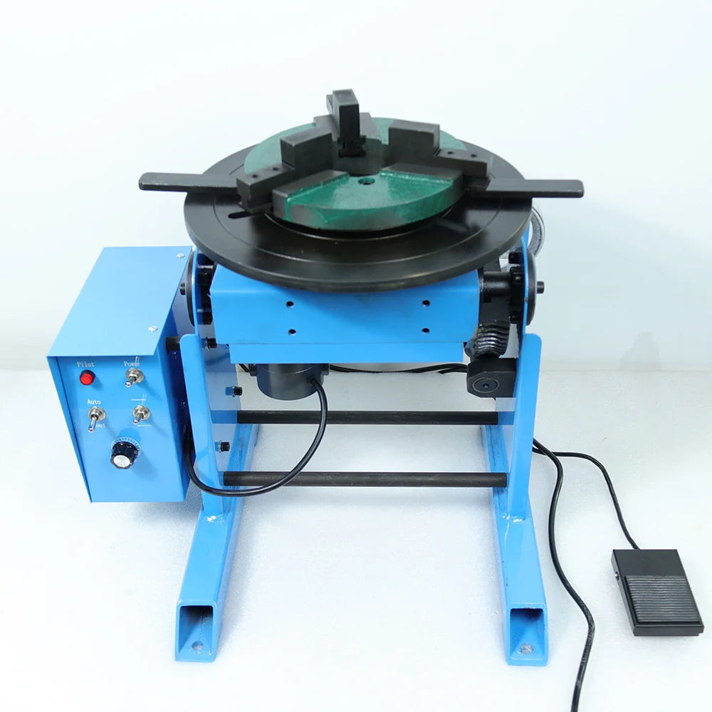 HD-100 100KG Circle Pipe Workpiece Welding Positioner Turntable Equipment Welding Rotator Rotary Welding Table with WP400 Chuck