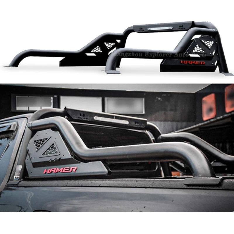 HM Universal Steel Roll Bar for Ranger Wildtrak Hilux Revo Rocco Vigo for Dmax for Navara D22 Pick Up Sport Roll Bar