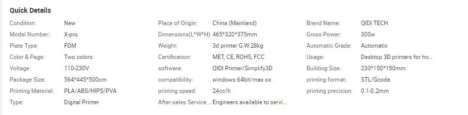 X-Pro double nozzle FDM 3D printer metal frame intelligent high precision quasi-industrial grade