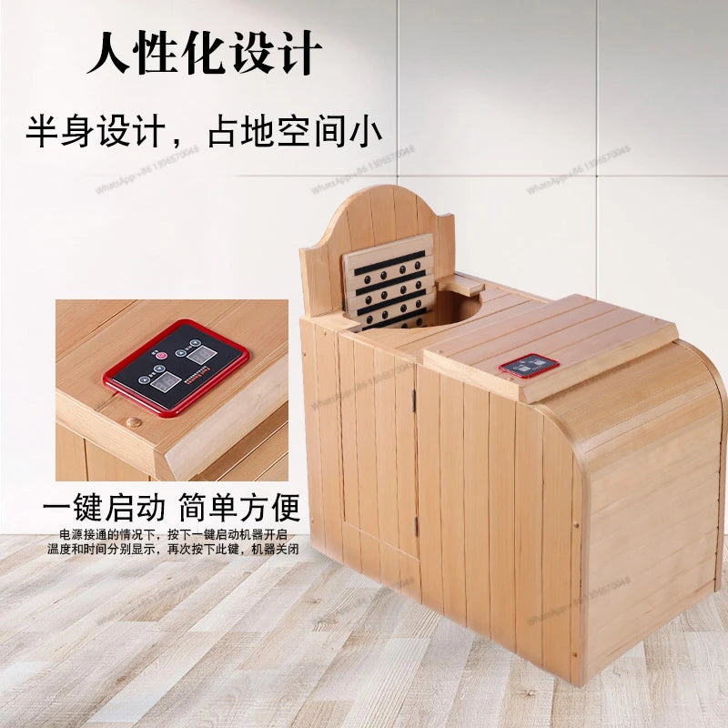 Half-body holographic energy health preservation warehouse, far-infrared sweat steaming room, household use, nano single person