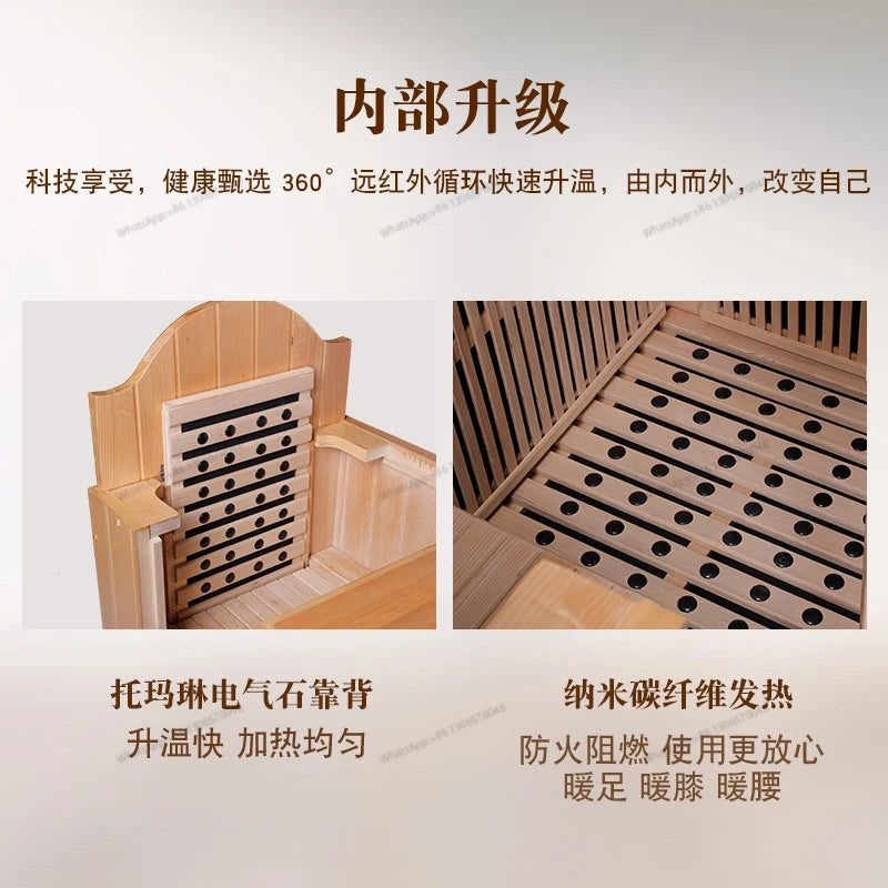 Half-body holographic energy health preservation warehouse, far-infrared sweat steaming room, household use, nano single person