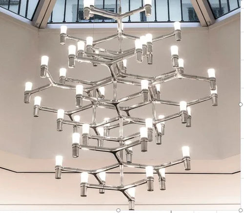 Hall Chandelier Villa Living Room Empty Dining-Room Lamp Personality Duplex Stairs Chandelier