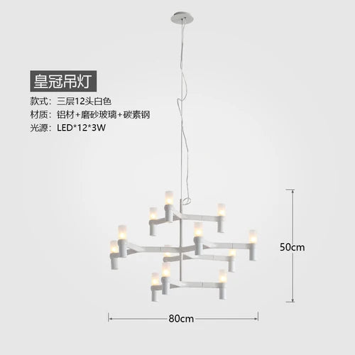 Hall Chandelier Villa Living Room Empty Dining-Room Lamp Personality Duplex Stairs Chandelier