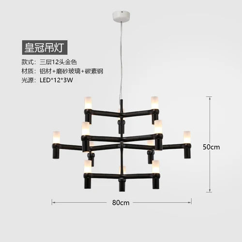 Hall Chandelier Villa Living Room Empty Dining-Room Lamp Personality Duplex Stairs Chandelier