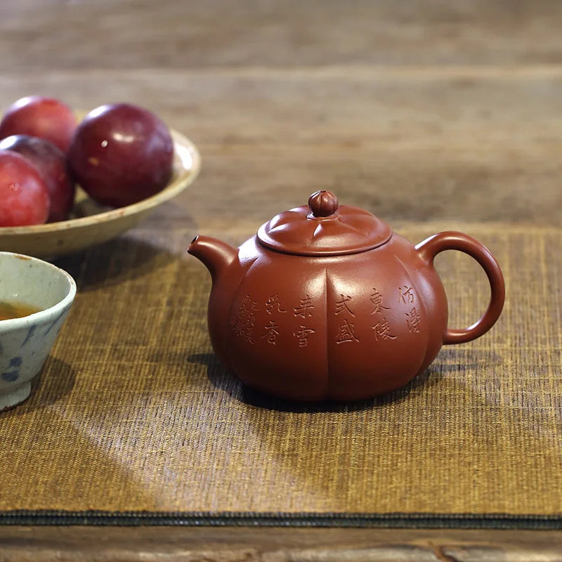 Hall of yixing monohydrate undressed ore pure manual recommended zhu mud pumpkin pot of melon 250 cc of antiquity