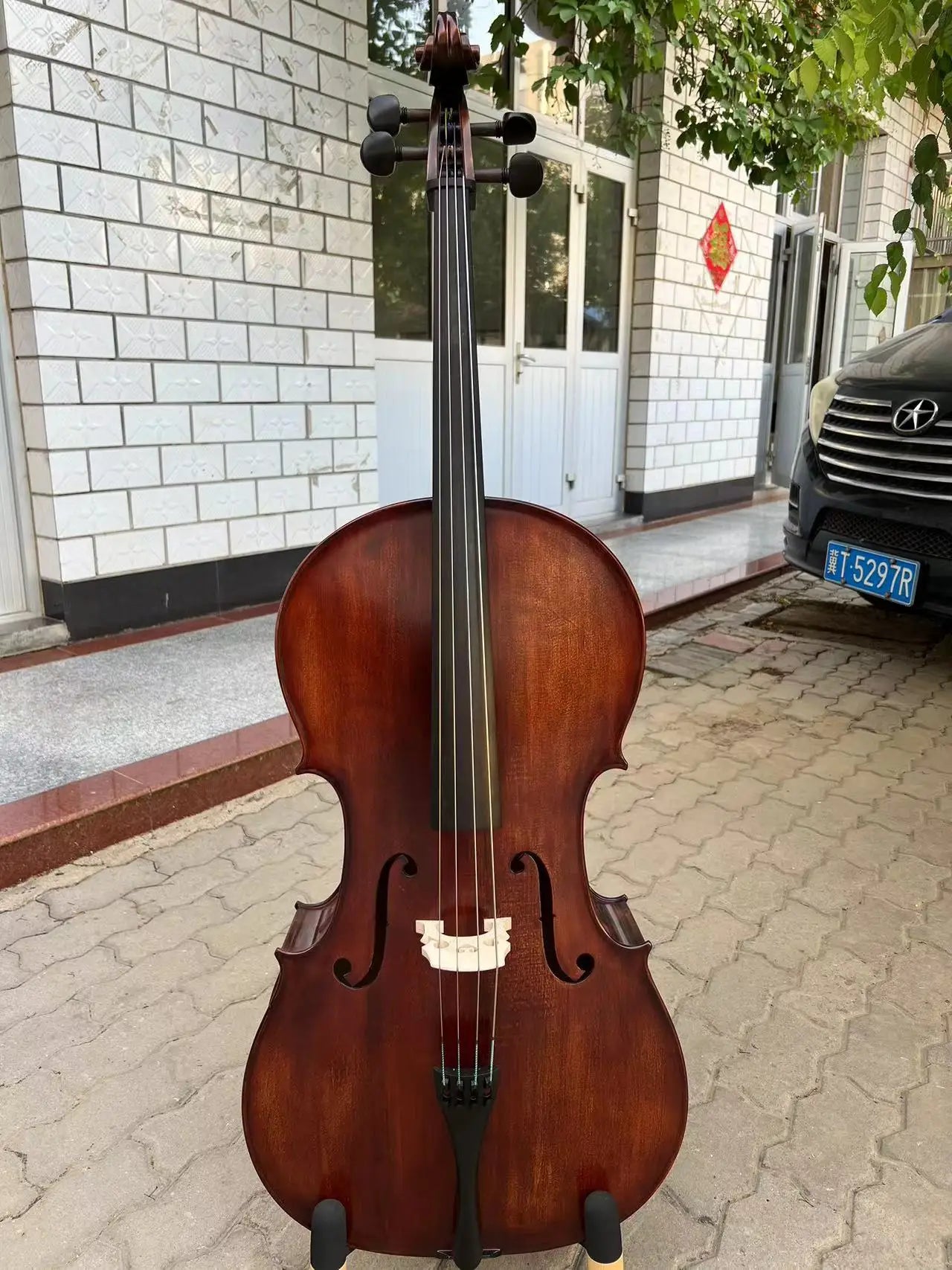MMOOKA Hand Carved Left-hand song maestro Cello 4/4,Old spruce with hard case/Bow#19726