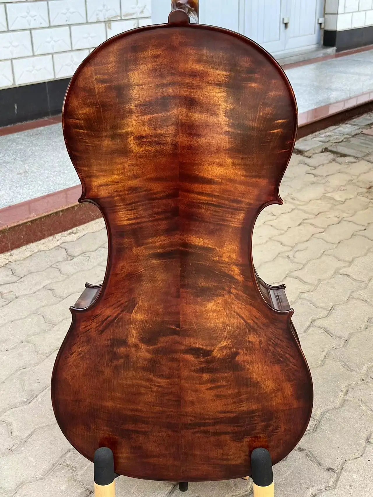 MMOOKA Hand Carved Left-hand song maestro Cello 4/4,Old spruce with hard case/Bow#19726