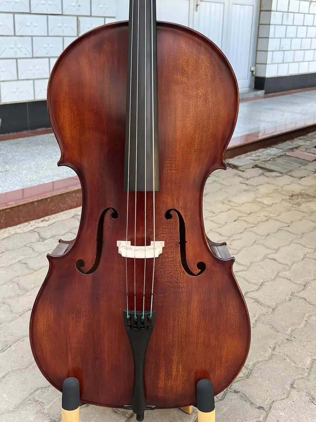 MMOOKA Hand Carved Left-hand song maestro Cello 4/4,Old spruce with hard case/Bow#19726