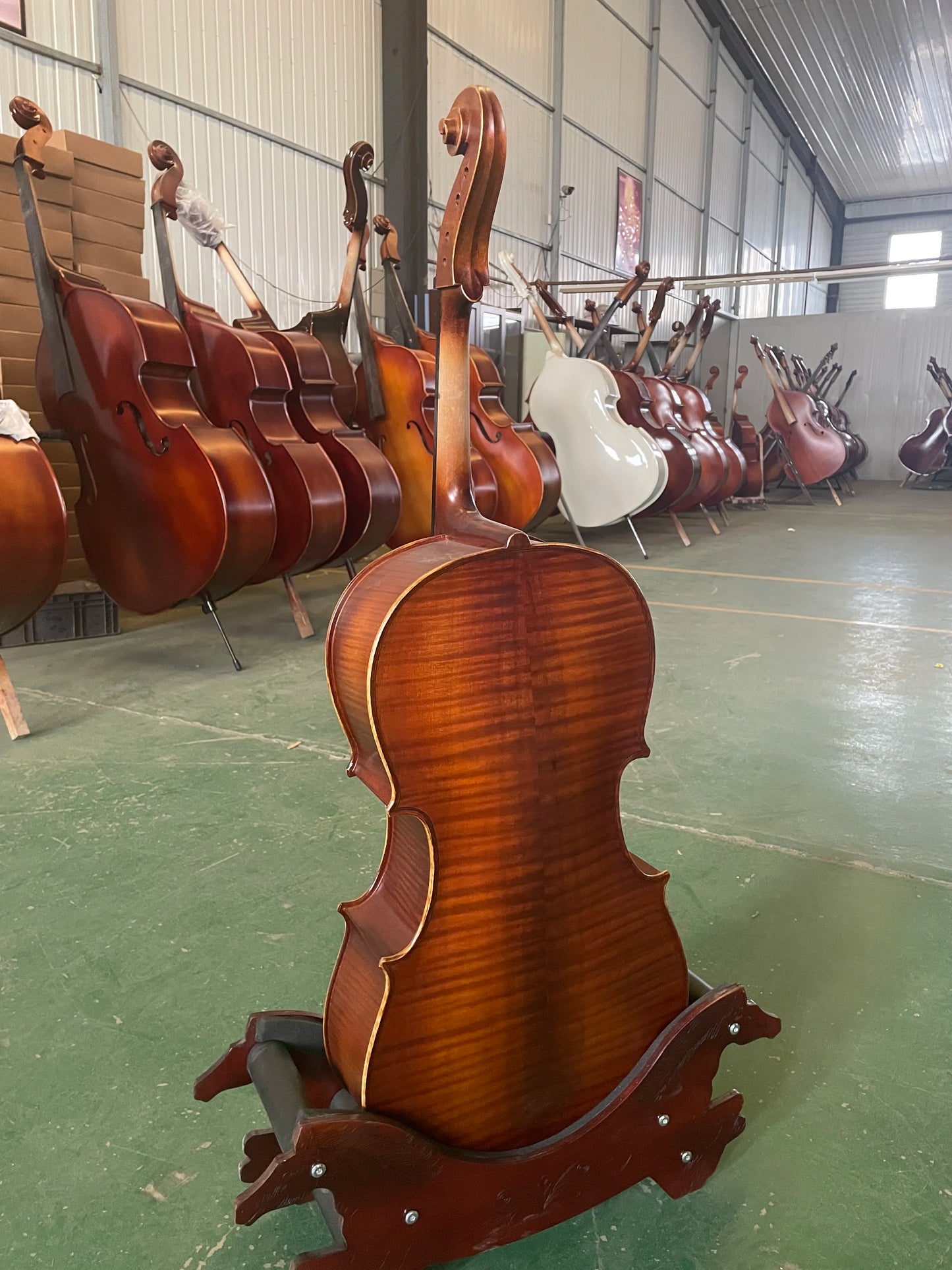 MMOOKA Handmade Copy of Pietro Rogeri, 1710, 1/4 Cello, All European Wood, Best Model!, 100% Antique and High Quality Kit