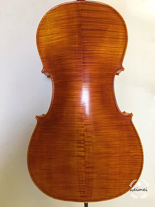 Handmade cello maple 4/4 3/4 solid wood natural grain cello stringed instrument portable professional violoncello free shipping
