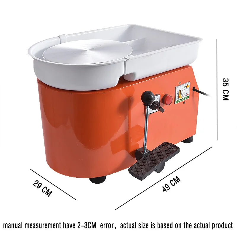 MMOOKA MMOOKA 350W Electric Pottery Wheels Machine Adjustable Ceramic Pottery Wheel With Pedal Pottery Forming Machine Art Craft DIY Clay ToolMMOOKA.COM