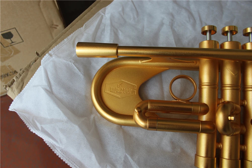 MMOOKA Professional Grade dotted gold Super Heavy trim trumpet