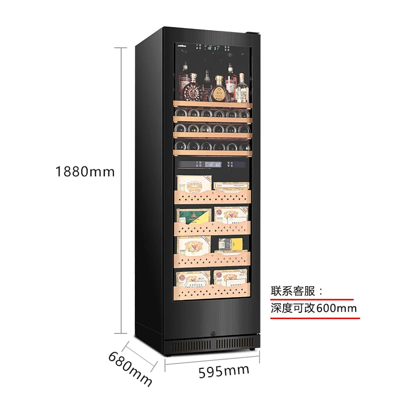 High-End Intelligent Double Temperature Cigar Cabinet Constant Temperature and Humidity Red Wine Cigar All-in-One Cabinet