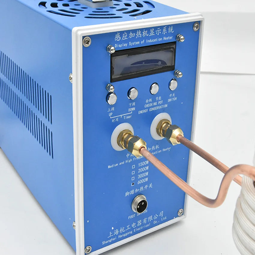 High Frequency Induction Heating Machine Metal Smelting Furnace Induction Heater Welding Metal Quenching Equipment 220V 6000W