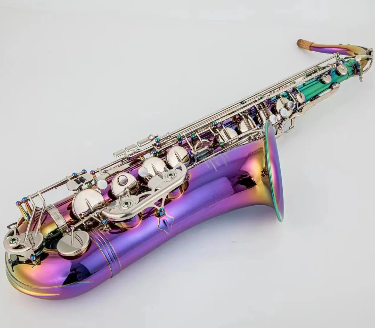 High Qrofession Tenor Saxophone Bb Tune lacquered Dazzling colour Woodwind Instrument With Case Accessories Free Shipping