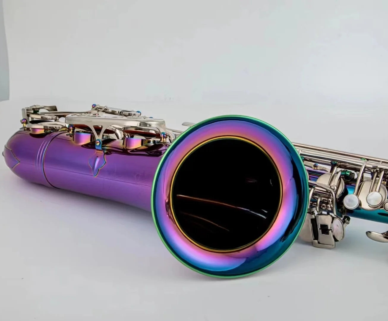 High Qrofession Tenor Saxophone Bb Tune lacquered Dazzling colour Woodwind Instrument With Case Accessories Free Shipping