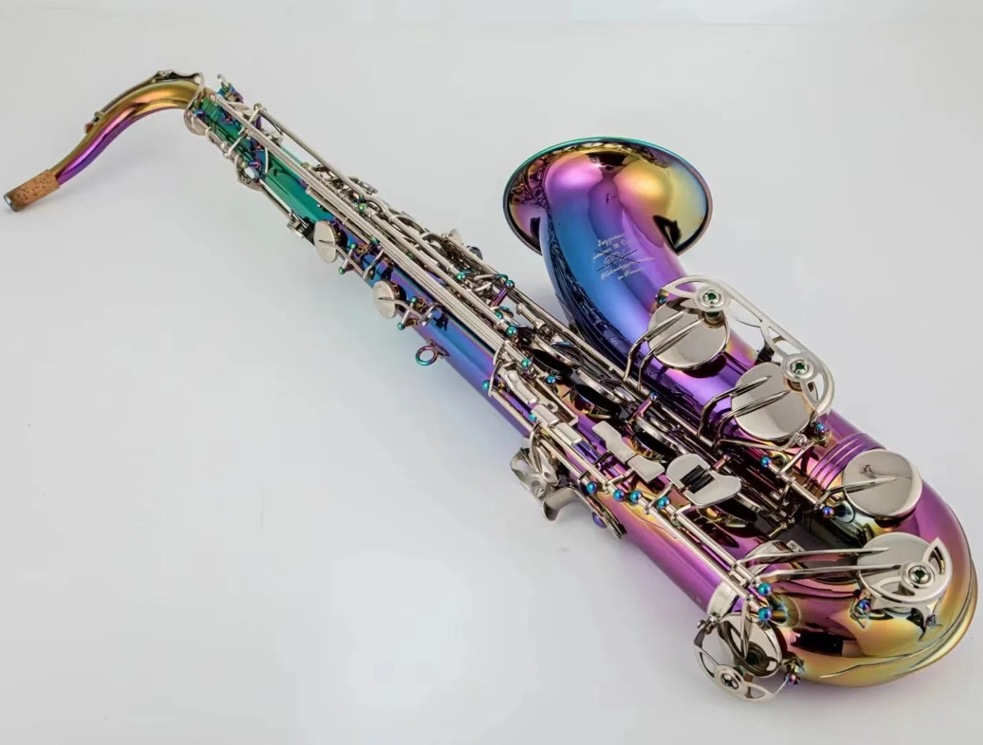 High Qrofession Tenor Saxophone Bb Tune lacquered Dazzling colour Woodwind Instrument With Case Accessories Free Shipping