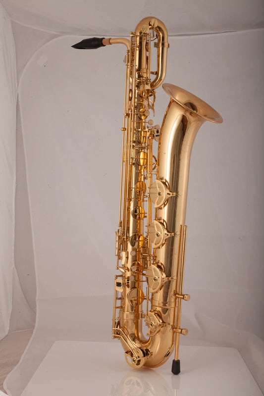 MMOOKA High Quality Baritone Saxophone E Flat Brass Plated Professional Woodwind Instrument With Case Sax Accessories
