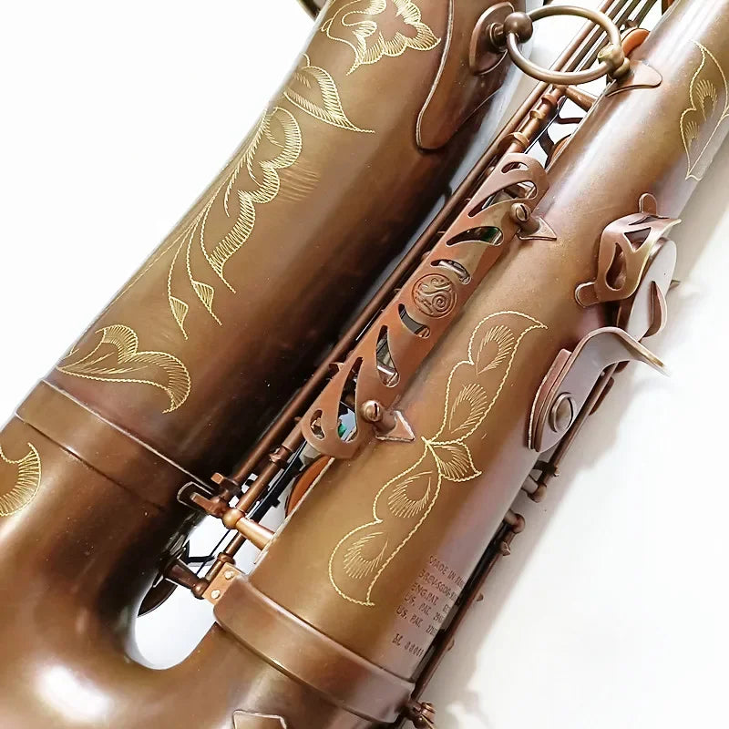 High Quality Brand  Tenor Saxophone Mark VI Antique Copper B-flat Tenor Sax Mark VI Retro Bronze Mouthpiece