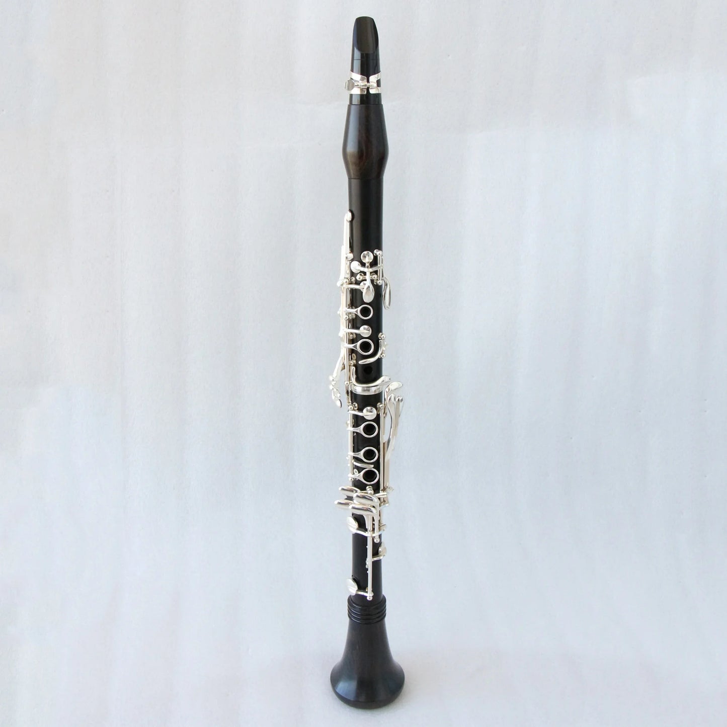 MMOOKA High Quality Ebony Body Clarinet 17 Keys Clarinet Silver Plated Professional Clarinet