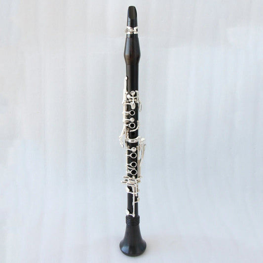 MMOOKA High Quality Ebony Body Clarinet 17 Keys Clarinet Silver Plated Professional Clarinet