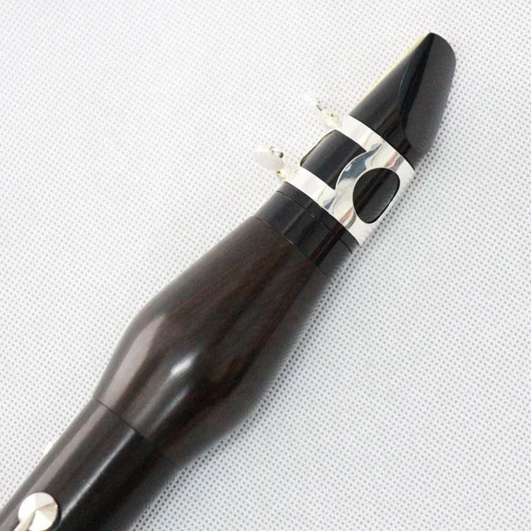 High Quality Ebony Body Clarinet 17 Keys Clarinet Silver Plated Professional Clarinet