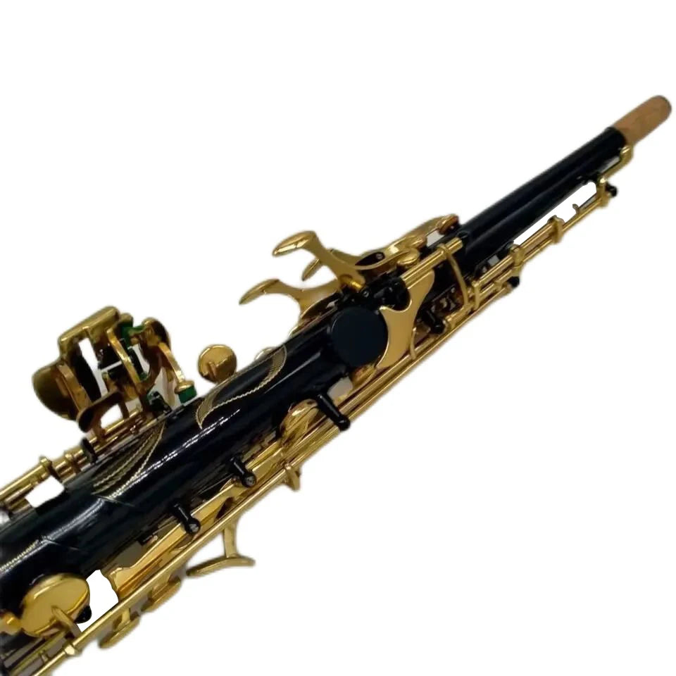 High Quality Japan Brand YSS-82Z Black Soprano Saxophone Professional Musical instrument Sax Straight B flat Sax With Leathe Cas