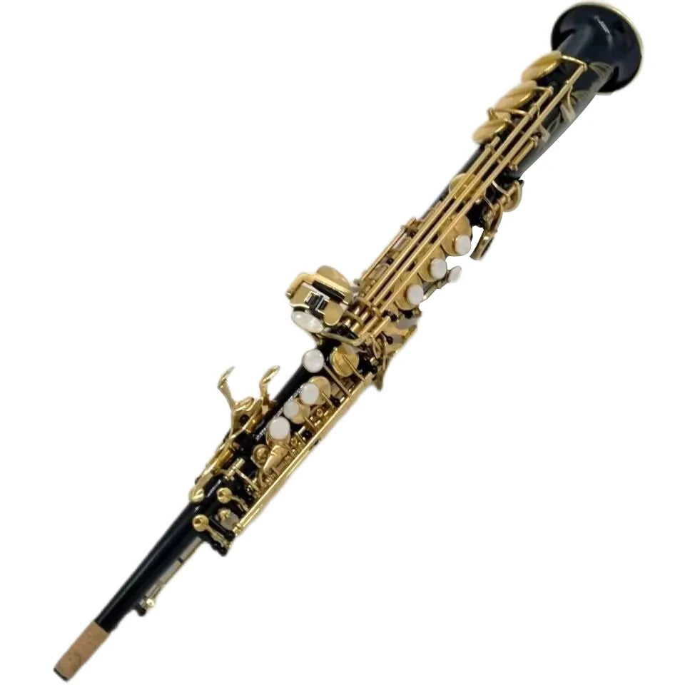 High Quality Japan Brand YSS-82Z Black Soprano Saxophone Professional Musical instrument Sax Straight B flat Sax With Leathe Cas